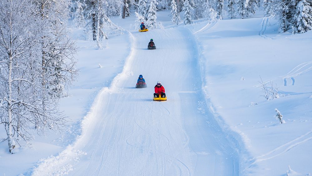 Winteractiveiten in Noorwegen.